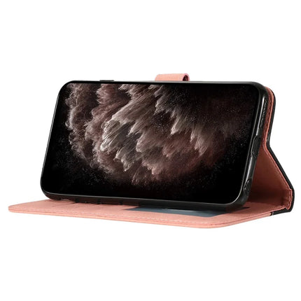 For Samsung Galaxy A36 5G Cover Color Splicing Wallet Stand Leather Phone Case with Wrist Strap