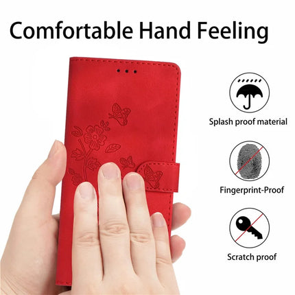 For Samsung Galaxy A36 5G Case Leather Imprinted Flower Phone Cover Wallet with Wrist Strap