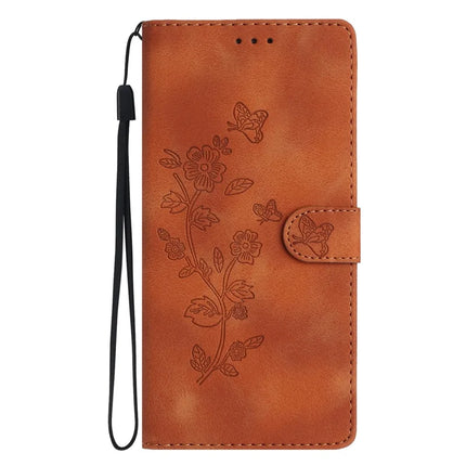 For Samsung Galaxy A36 5G Case Leather Imprinted Flower Phone Cover Wallet with Wrist Strap