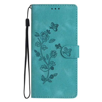 For Samsung Galaxy A36 5G Case Leather Imprinted Flower Phone Cover Wallet with Wrist Strap