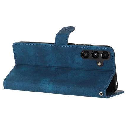 For Samsung Galaxy A56 5G Case Leather Imprinted Flower Phone Cover Wallet with Wrist Strap