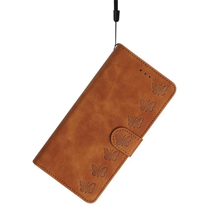 For Samsung Galaxy A36 5G Case Imprinted Butterfly Leather Wallet Phone Cover