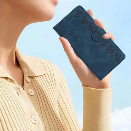 For Samsung Galaxy A36 5G Case Imprinted Butterfly Leather Wallet Phone Cover