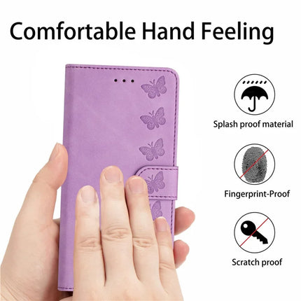 For Samsung Galaxy A36 5G Case Imprinted Butterfly Leather Wallet Phone Cover