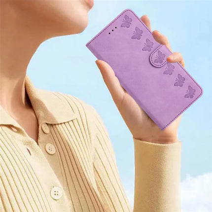 For Samsung Galaxy A36 5G Case Imprinted Butterfly Leather Wallet Phone Cover