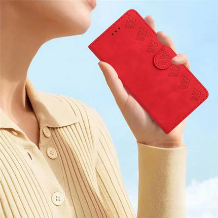 For Samsung Galaxy A36 5G Case Imprinted Butterfly Leather Wallet Phone Cover