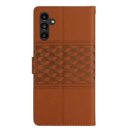 For Samsung Galaxy A26 5G Case Rhombus Leather Horizontal Flip Phone Cover