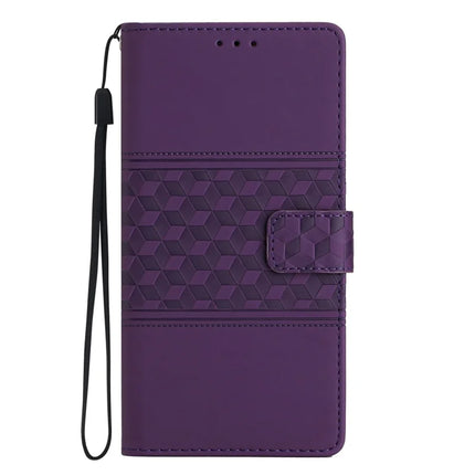 For Samsung Galaxy A26 5G Case Rhombus Leather Horizontal Flip Phone Cover