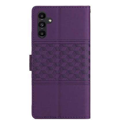 For Samsung Galaxy A26 5G Case Rhombus Leather Horizontal Flip Phone Cover