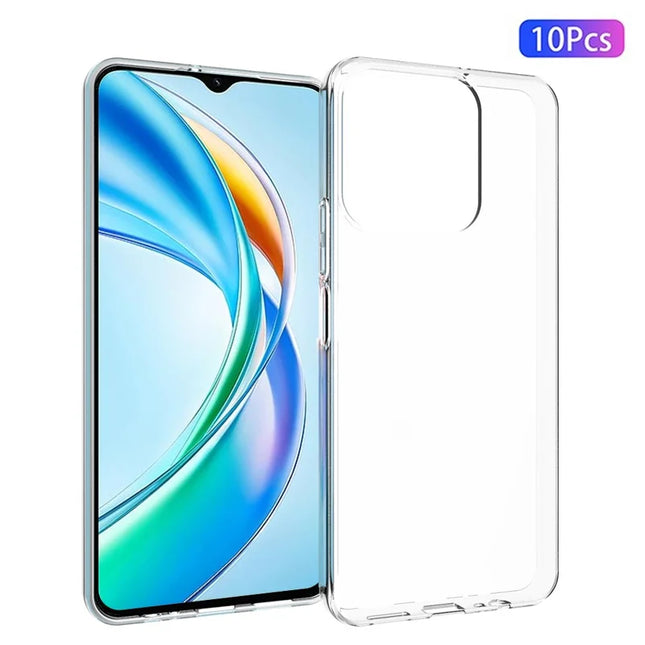 10Pcs  /  Pack For Honor X5b  /  X5b Plus Case Watermark Free TPU Protective Clear Phone Cover