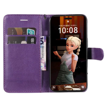 For Honor Magic7 Pro 5G Case Solid Color Leather Mobile Cover Wallet Stand with Strap