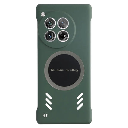 For OnePlus 12 5G Case Hard PC Frameless Heat Dissipation Phone Cover - Green