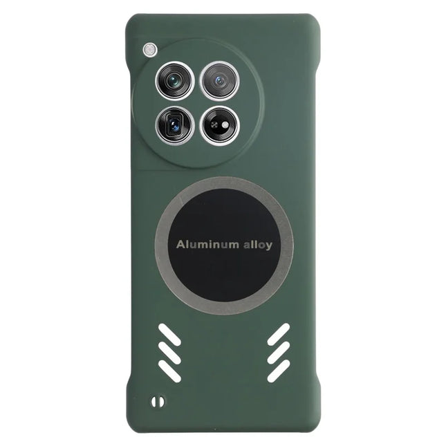 For OnePlus 12 5G Case Hard PC Frameless Heat Dissipation Phone Cover - Green