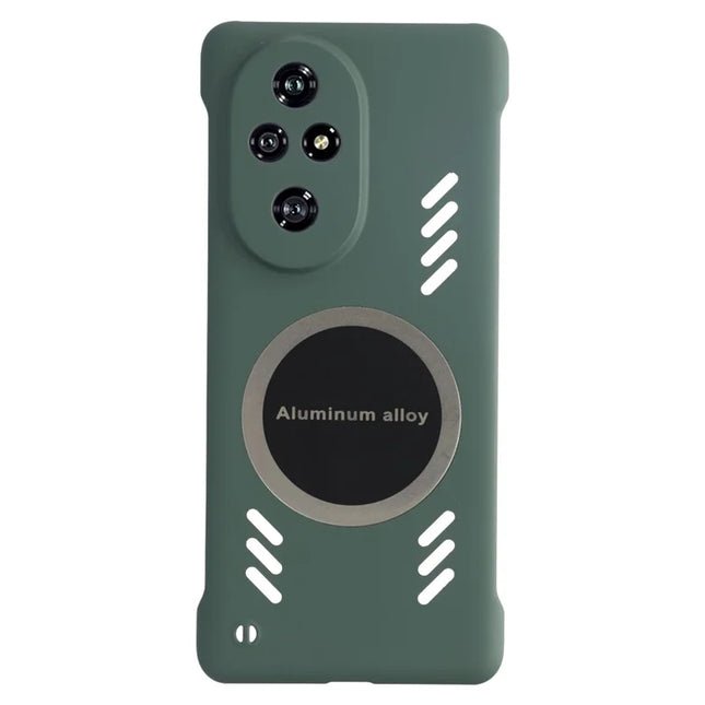 For Honor 200 5G Case Hard PC Frameless Heat Dissipation Phone Cover - Green