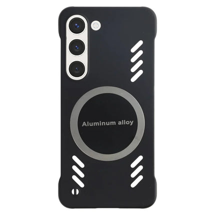For Samsung Galaxy S23 Case Hard PC Frameless Heat Dissipation Phone Cover - Black