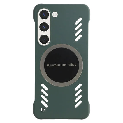 For Samsung Galaxy S23 Case Hard PC Frameless Heat Dissipation Phone Cover - Green