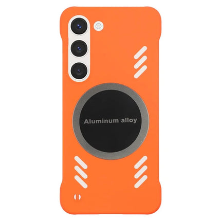 For Samsung Galaxy S23 Case Hard PC Frameless Heat Dissipation Phone Cover - Orange