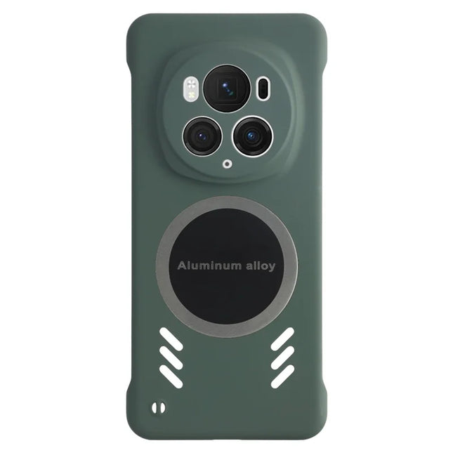 For Honor Magic6 Pro 5G Case Hard PC Frameless Heat Dissipation Phone Cover - Green