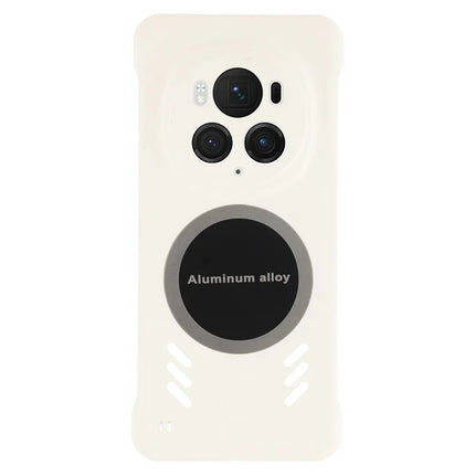 For Honor Magic6 Pro 5G Case Hard PC Frameless Heat Dissipation Phone Cover - White