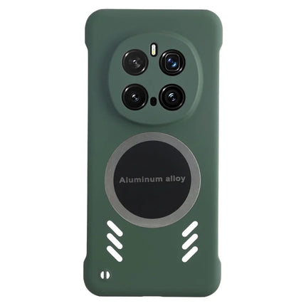 For Honor Magic7 Pro 5G Case Hard PC Frameless Heat Dissipation Phone Cover - Green