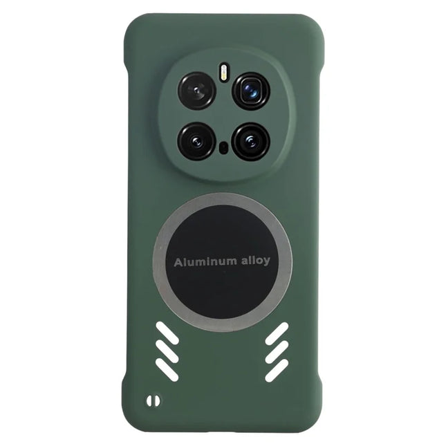 For Honor Magic7 Pro 5G Case Hard PC Frameless Heat Dissipation Phone Cover - Green
