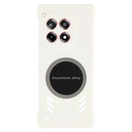For OnePlus Ace 3 5G / 12R 5G Case Hard PC Frameless Heat Dissipation Phone Cover - White