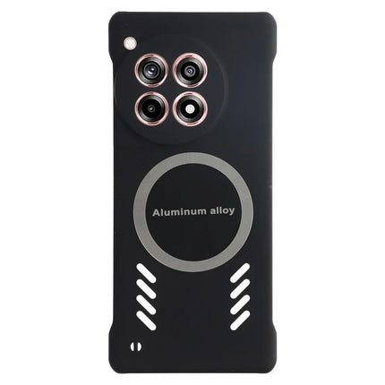 For OnePlus Ace 3 5G / 12R 5G Case Hard PC Frameless Heat Dissipation Phone Cover - Black