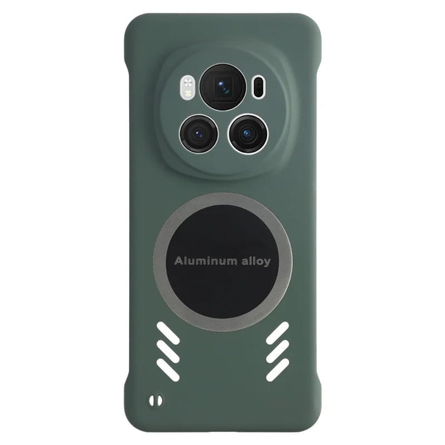 For Honor Magic6 5G Case Hard PC Frameless Heat Dissipation Phone Cover - Green