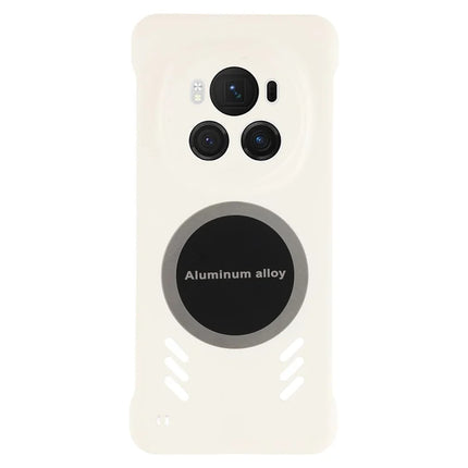 For Honor Magic6 5G Case Hard PC Frameless Heat Dissipation Phone Cover - White