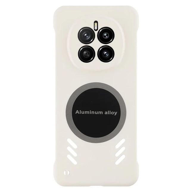 For Honor Magic7 5G Case Hard PC Frameless Heat Dissipation Phone Cover - White