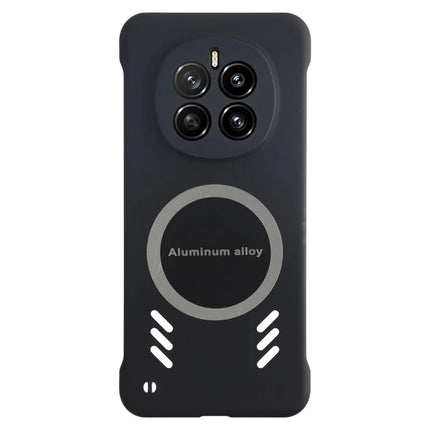 For Honor Magic7 5G Case Hard PC Frameless Heat Dissipation Phone Cover - Black