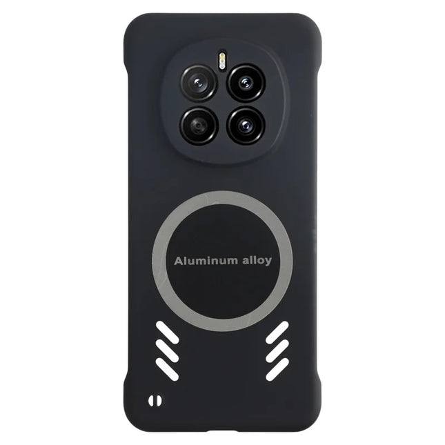 For Honor Magic7 5G Case Hard PC Frameless Heat Dissipation Phone Cover - Black