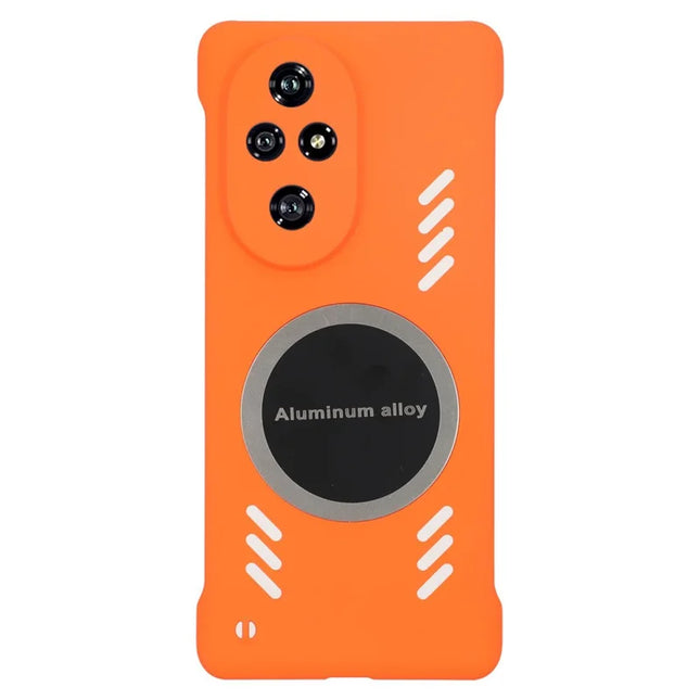 For Honor 200 Pro 5G Case Hard PC Frameless Heat Dissipation Phone Cover - Orange