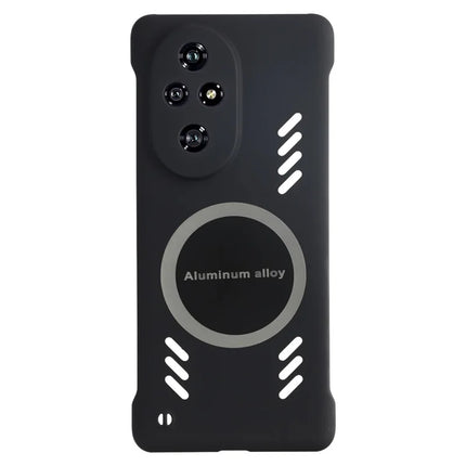 For Honor 200 Pro 5G Case Hard PC Frameless Heat Dissipation Phone Cover - Black