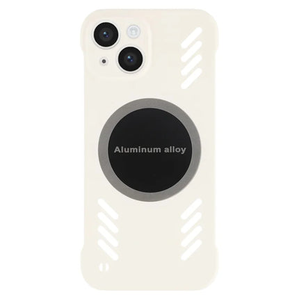 For iPhone 13 Case Hard PC Frameless Heat Dissipation Phone Cover - White