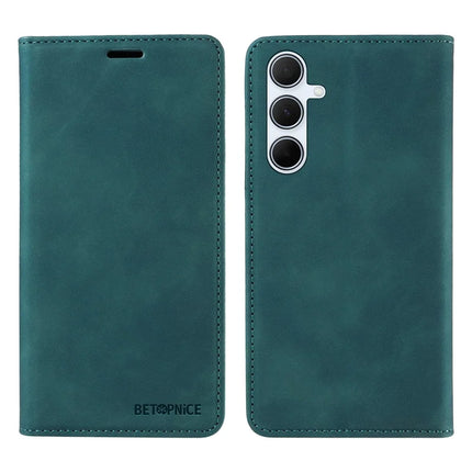 BETOPNICE 003 For Samsung Galaxy A56 5G Wallet Case Leather Phone Cover with Stand - Green