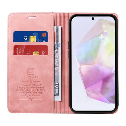 BETOPNICE 003 For Samsung Galaxy A56 5G Wallet Case Leather Phone Cover with Stand