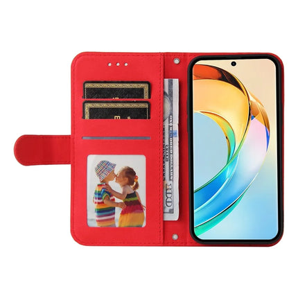 For Honor X60 5G Wallet Case Skin Touch Leather Phone Cover Tree Pattern Hardware