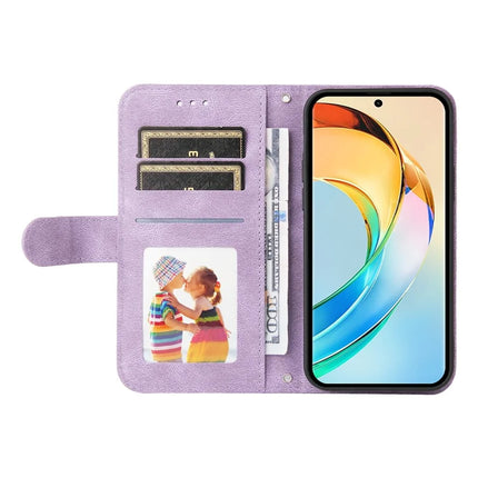 For Honor X60 5G Wallet Case Skin Touch Leather Phone Cover Tree Pattern Hardware