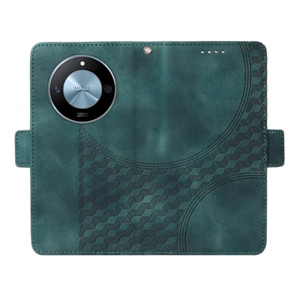 For Honor X60 5G Case PU Leather Phone Cover Rhombus Starry Imprinted