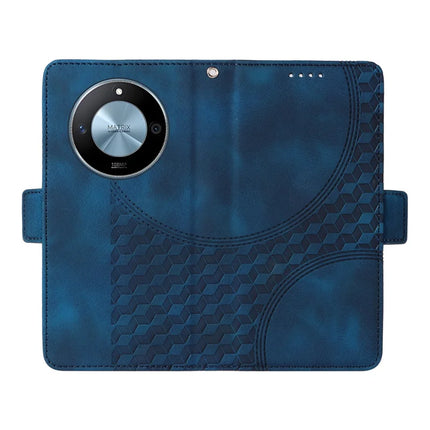 For Honor X60 5G Case PU Leather Phone Cover Rhombus Starry Imprinted