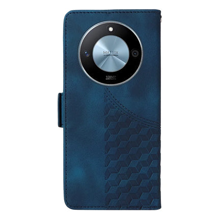 For Honor X60 5G Case PU Leather Phone Cover Rhombus Starry Imprinted