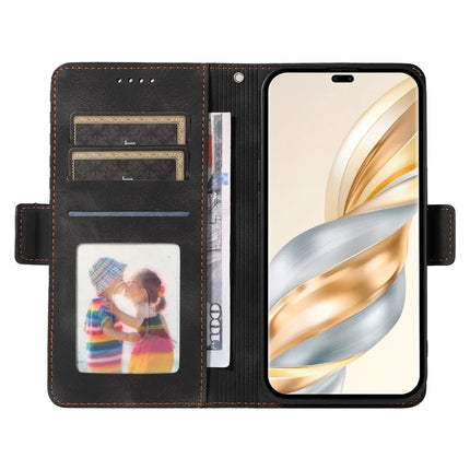 Leather Case for Honor Magic7 Lite 5G / X9c 5G / X60 Pro 5G Rhombus Starry Imprinted Phone Cover