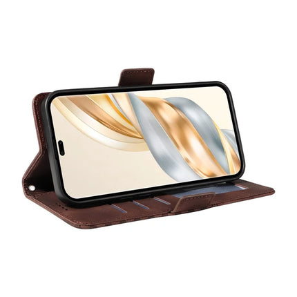 Leather Case for Honor Magic7 Lite 5G / X9c 5G / X60 Pro 5G Rhombus Starry Imprinted Phone Cover