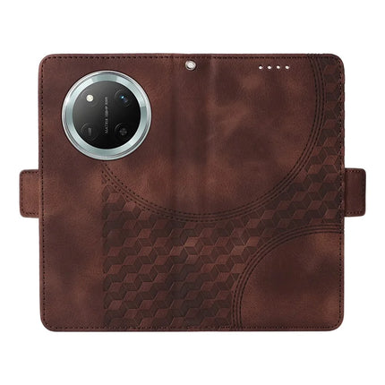Leather Case for Honor Magic7 Lite 5G / X9c 5G / X60 Pro 5G Rhombus Starry Imprinted Phone Cover
