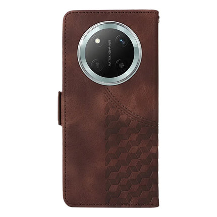 Leather Case for Honor Magic7 Lite 5G / X9c 5G / X60 Pro 5G Rhombus Starry Imprinted Phone Cover