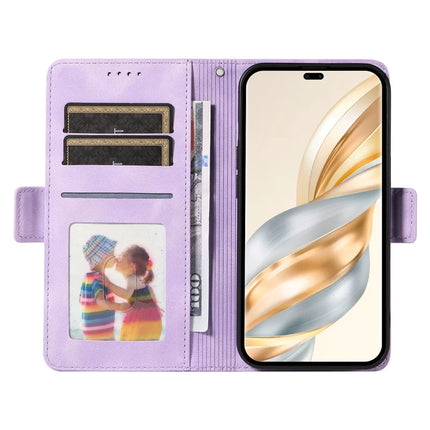 Leather Case for Honor Magic7 Lite 5G / X9c 5G / X60 Pro 5G Rhombus Starry Imprinted Phone Cover