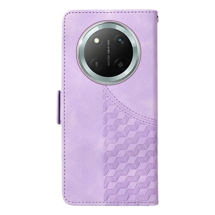 Leather Case for Honor Magic7 Lite 5G / X9c 5G / X60 Pro 5G Rhombus Starry Imprinted Phone Cover