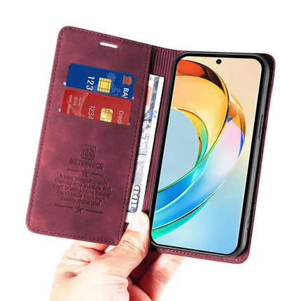 BETOPNICE 003 For Honor X60 5G Wallet Case Leather Phone Cover with Stand