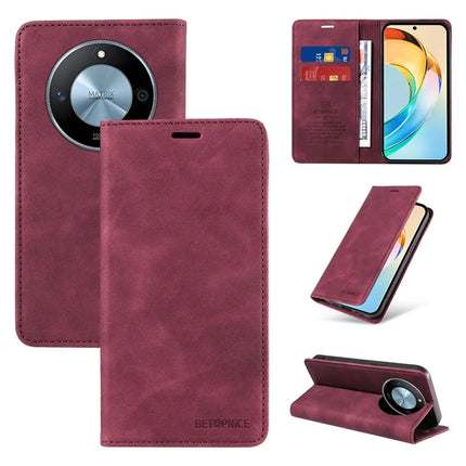 BETOPNICE 003 For Honor X60 5G Wallet Case Leather Phone Cover with Stand